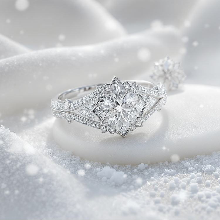 Frost Filigree Ring